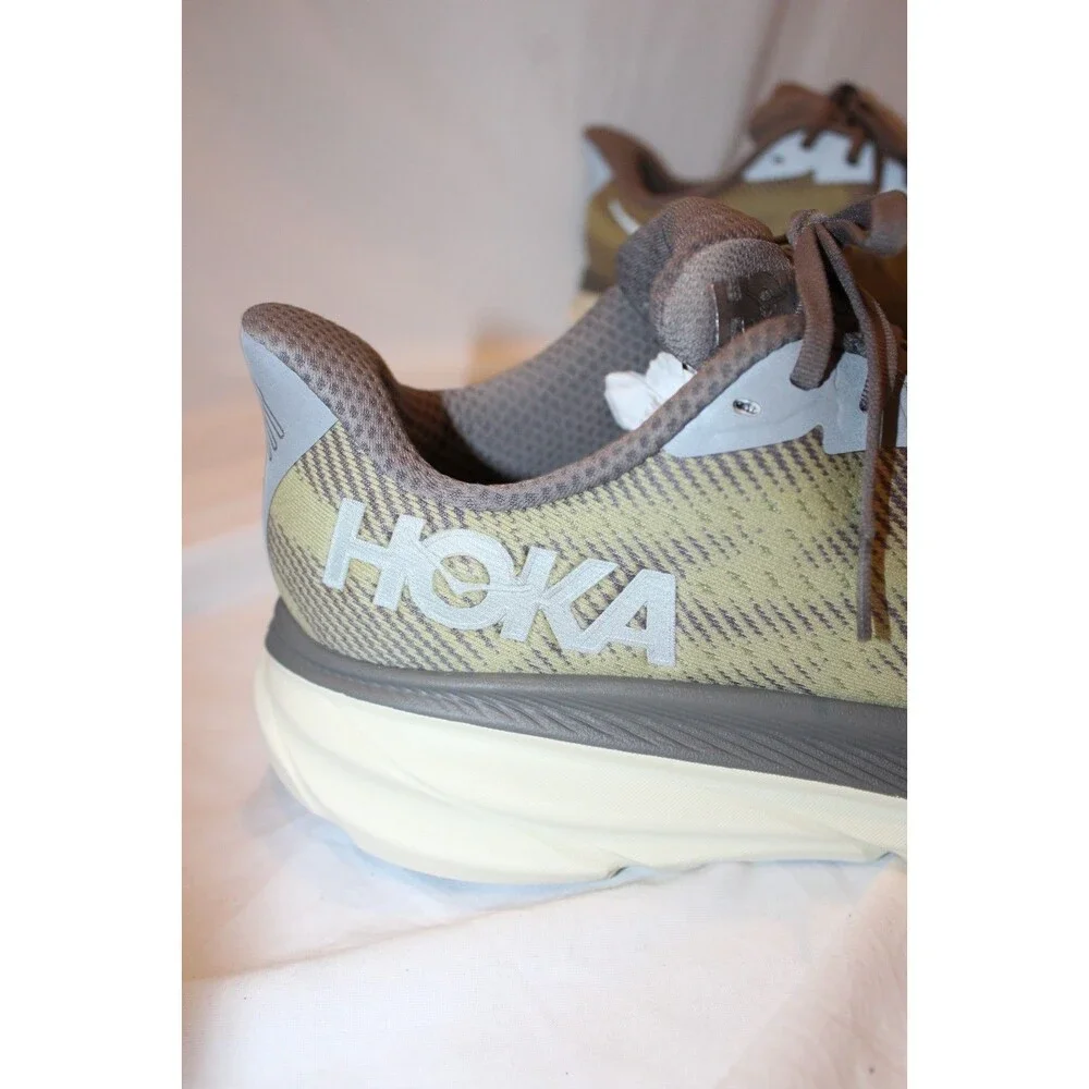 HOKA ONE MEN'S CLIFTON 9 GTX GREEN RUNNING ATHLETIC SNEAKERS 11.5 NWOB